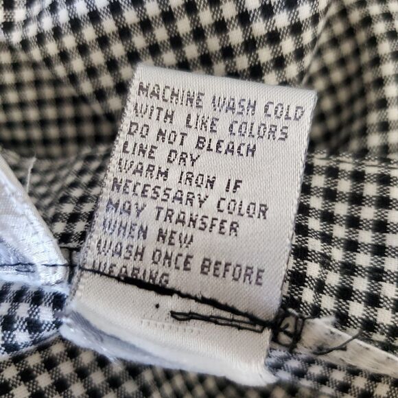 Dressbarn Gingham Pants Women's Size 10 Black White Ankle Capri Stretch - Picture 10 of 10